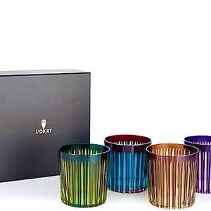 L'Objet Colorful Prism Glassware
